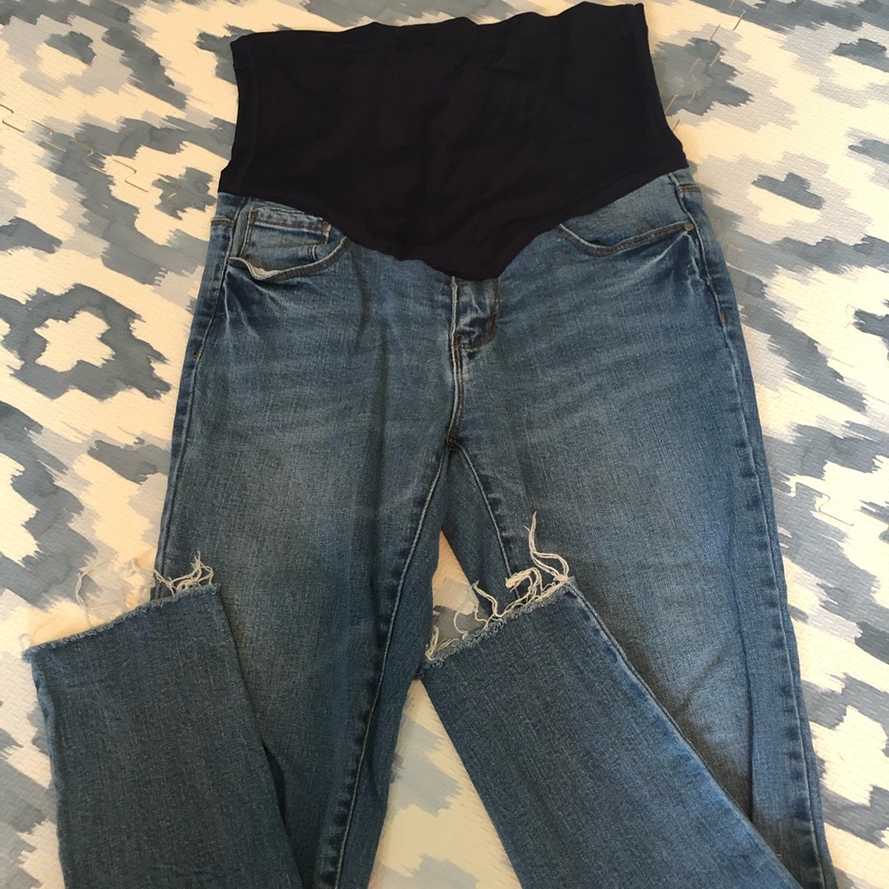 Pink Blush Maternity Jeans